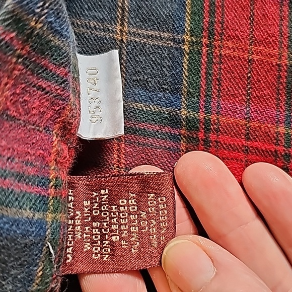 STUNNING VINTAGE NORDSTROM PLAID FLANNEL ROBE - Picture 4 of 10